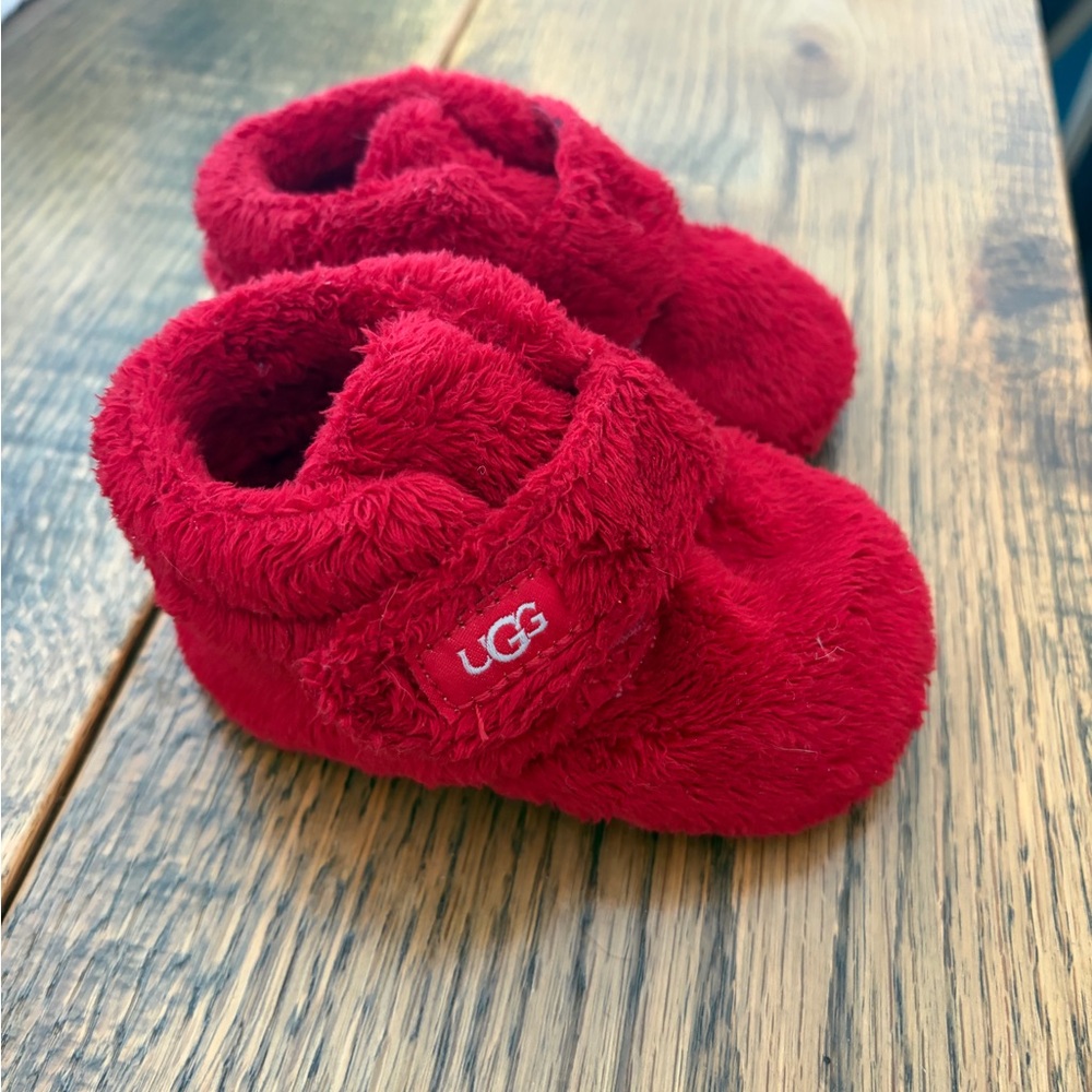 UGG Bixby Red Baby Booties